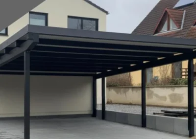 Carport flachdach anthrazit - Carport von MV-C Metallverarbeitung