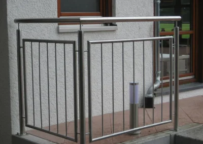 Geländer mit tor edelstahl - Geländer von MV-C Metallverarbeitung