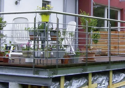 Geländer terrasse holzdeck - Geländer von MV-C Metallverarbeitung